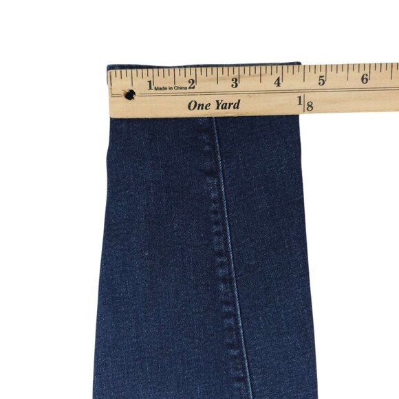 Loft Legging Jean Mid Rise Womens Size 27/4 Stretch Dark Wash Denim - Picture 6 of 15